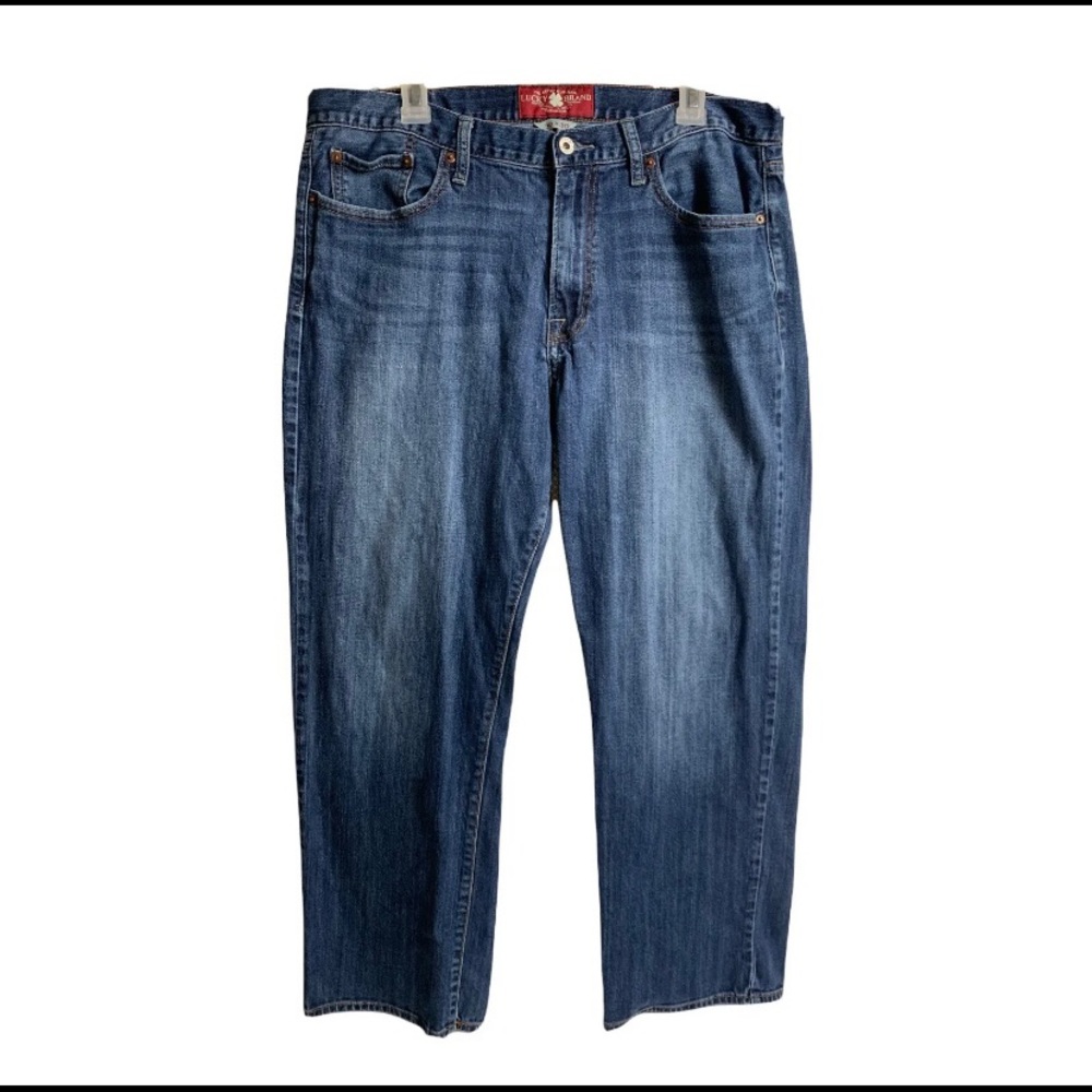 Lucky Brand Denim Jeans Men 36x30 361 Vintage Straight Medium Blue Wash